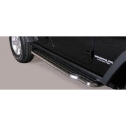 Marche pieds inox 50 mm Jeep Wrangler JK 2011+ 4 Portes