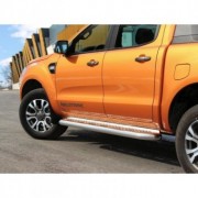 Marche pieds inox 76 mm Ford Ranger 2 & 4 Portes 2012-2017 FORD