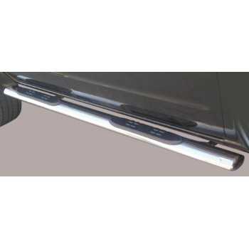 Marche pieds inox ovale NISSAN NAVARA D40 2005-2010 4 Portes