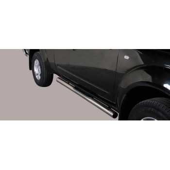 MARCHE PIEDS INOX MAX 76 NISSAN NAVARA KING CAB 2005-2010 2 Portes ...