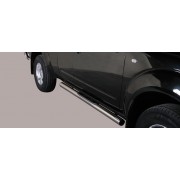 MARCHE PIEDS INOX MAX 76 NISSAN NAVARA KING CAB 2005-2010 2 Portes ...