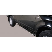 Marche pieds inox ovale NISSAN NAVARA KING CAB 2005-2010 2 Portes