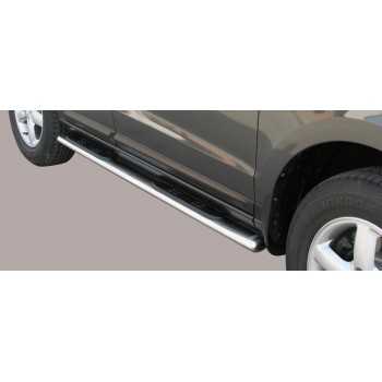 Marche pieds inox max 76 mm Hyundai Santa Fe 2006-2010