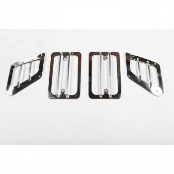 Grille de feux clignotant avant inox Jeep Wrangler TJ 1997-2006
