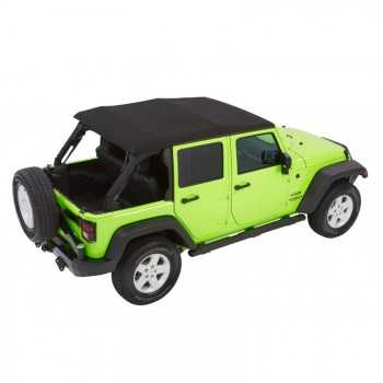 Capotage Bestop® trektop nx glide black diamond Jeep Wrangler JK 4 Portes 2007-2018