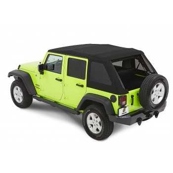 Capotage Bestop® trektop nx glide black diamond Jeep Wrangler JK 4 Portes 2007-2018