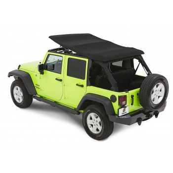 Capotage Bestop® trektop nx glide black diamond Jeep Wrangler JK 4 Portes 2007-2018