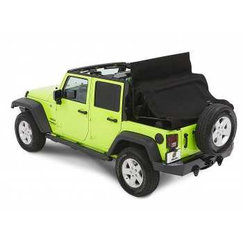 Capotage Bestop® trektop nx glide black diamond Jeep Wrangler JK 4 Portes 2007-2018