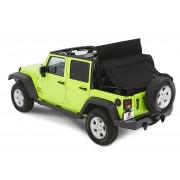 Capotage Bestop® trektop nx glide black diamond Jeep Wrangler JK 4 Portes 2007-2018