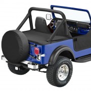 Tonneau cover Bestop® noir avec rails Jeep CJ et WRANGLER YJ 1980-1991