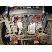 Blindage moteur acier Nissan Xtrail T30 06/2001-09/2007