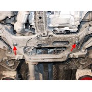 Blindage moteur acier Nissan Xtrail T30 06/2001-09/2007