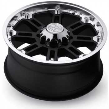 Jante Rockwell noir mat bord poli 9X17 ET 12 Toyota Hilux 2006+