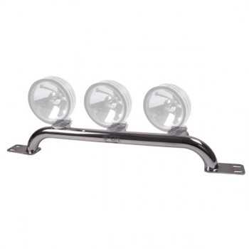 Support de phare inox sur pare choc Jeep Wrangler TJ 97 à 06