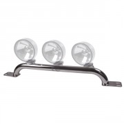 Support de phare inox sur pare choc Jeep Wrangler TJ 97 à 06