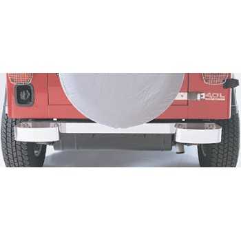 Couvre chassis arrière inox Jeep Wrangler de 1997 à 2006
