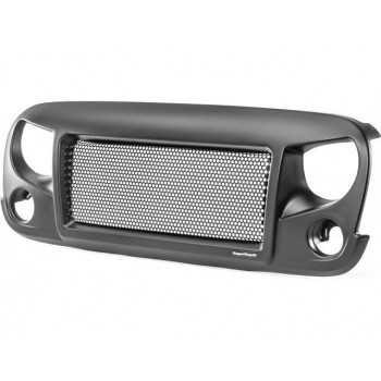 GRILLE DE CALANDRE SPARTAN NOIR MAT AVANT JEEP WRANGLER JK 2007-2016