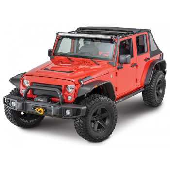 GRILLE DE CALANDRE SPARTAN NOIR MAT AVANT JEEP WRANGLER JK 2007-2016