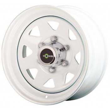  Jante acier 8 branches blanche 6X16 Land Rover