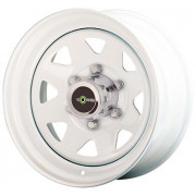  Jante acier 8 branches blanche 6X16 Land Rover