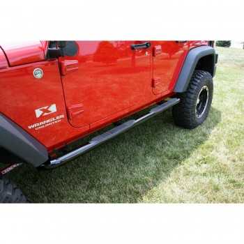 Marche pieds noir Jeep Wrangler JK 4 portes 2007-2018