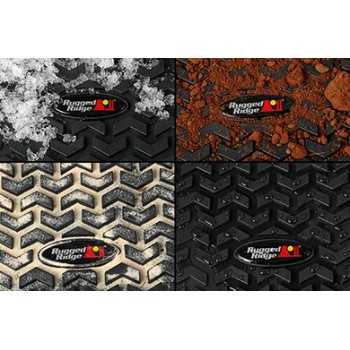 Jeu de tapis noir avant et arriere Jeep Wrangler JK de 2011 A 2018