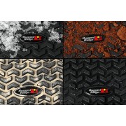 Jeu de tapis noir avant et arriere Jeep Wrangler JK de 2011 A 2018