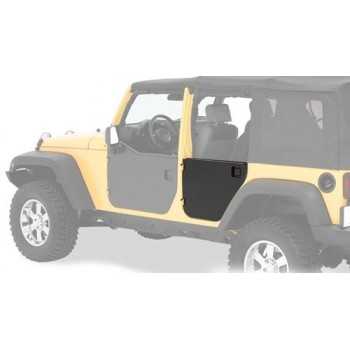 TOLE DE FERMETURE DE PORTE TUBULAIRE BESTOP ARRIERE JEEP WRANGLER J...