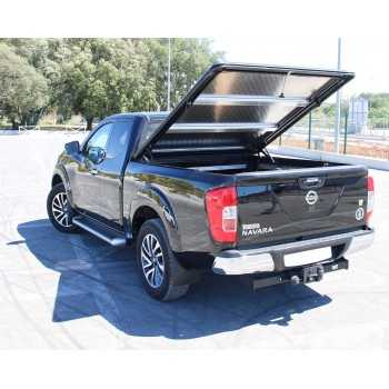 TONNEAU COVER ALU NOIR NISSAN NAVARA NP300 4 PORTES 2016+