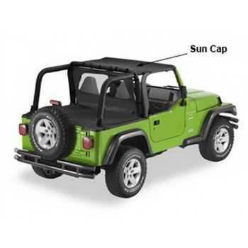 Bikini SUN CAP pavement ends noir Jeep Wrangler TJ 2003-2006
