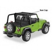 Bikini SUN CAP pavement ends noir Jeep Wrangler TJ 2003-2006