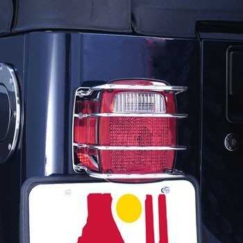 Grille de feux arrière inox Jeep CJ ET Wrangler 1976-2006