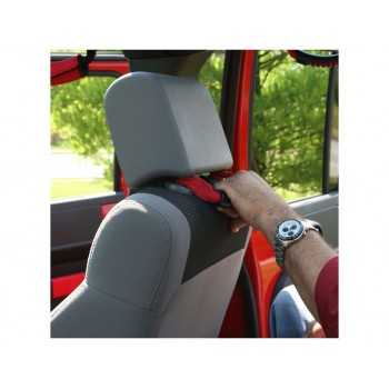 Poignée d'appui tête rouge Jeep Wrangler JK 2007-2018