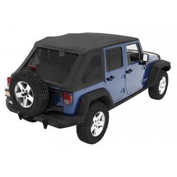 Capotage Bestop® trektop NX noir Jeep Wrangler JK 4 Portes 2007-2018