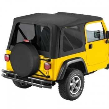 CAPOTAGE DE REMPLACEMENT BESTOP NOIR WRANGLER 97-02 SANS PORTES A-V...