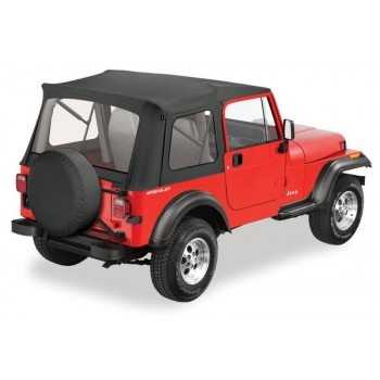 Capotage Bestop® de remplacement noir Wrangler YJ-CJ 1976 à 1995