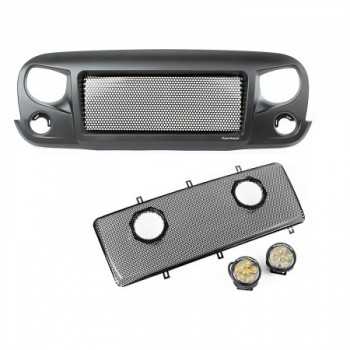Grille de calandre avec phare a LED Jeep Wrangler JK 2007-2018
