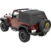 Capotage Bestop® trektop noir ouvert
