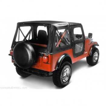 Capotage Bestop® de remplacement noir jeep CJ7 76 A 86