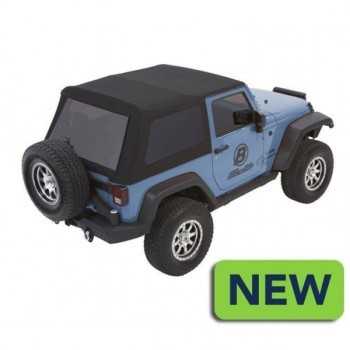 Capotage Bestop® trektop nx glide noir twill Jeep Wrangler JK 2 Portes 07-18