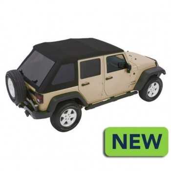 Capotage Bestop® trektop nx glide noir twill Jeep Wrangler  JK 4 Portes 2007-2018