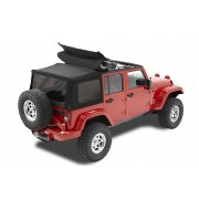 Capotage Supertop® Bestop® NX TISSU SERGE  noir Wrangler JK 4 Portes 2007-