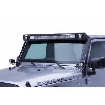 Support de phare sur baie de pare brise Jeep Wrangler JK 2007-2018
