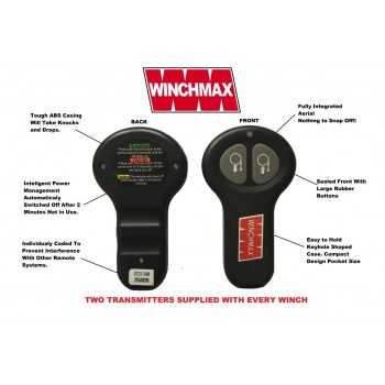 Treuil WINCHMAX 7.692 Kg 24 Volts avec corde synthétique