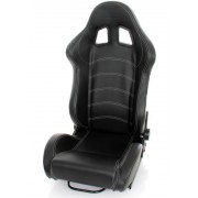 Baquet Turn One Track & Road version simili cuir noir
