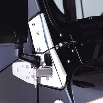 Support de rétroviseur inox jeep  Wrangler TJ 97-02