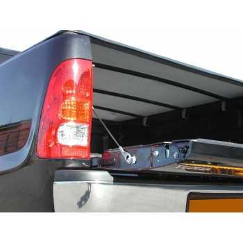 Tonneau cover vinyl noir Nissan Navara D40 4 Portes 2005-2010