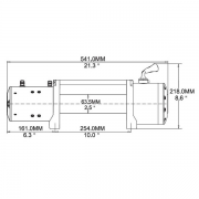 vue de face du treuil T-MAX EWI 12000
