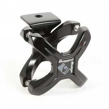 Support de phare aluminium noir pour tube de diamètre 57 à 76 mm