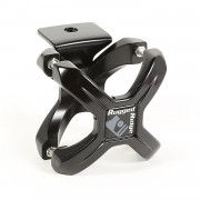 Support de phare aluminium noir pour tube de diamètre 57 à 76 mm
